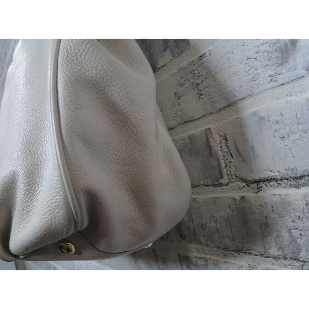 Michael Kors Women's‎ Fulton Leather Vanilla White Gold Chain Hand Bag Purse - Picture 11 of 16